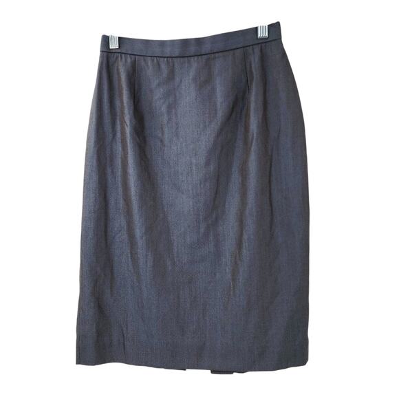 ANN KLEIN Gray Pencil Skirt Womens Size 6 - Picture 1 of 5